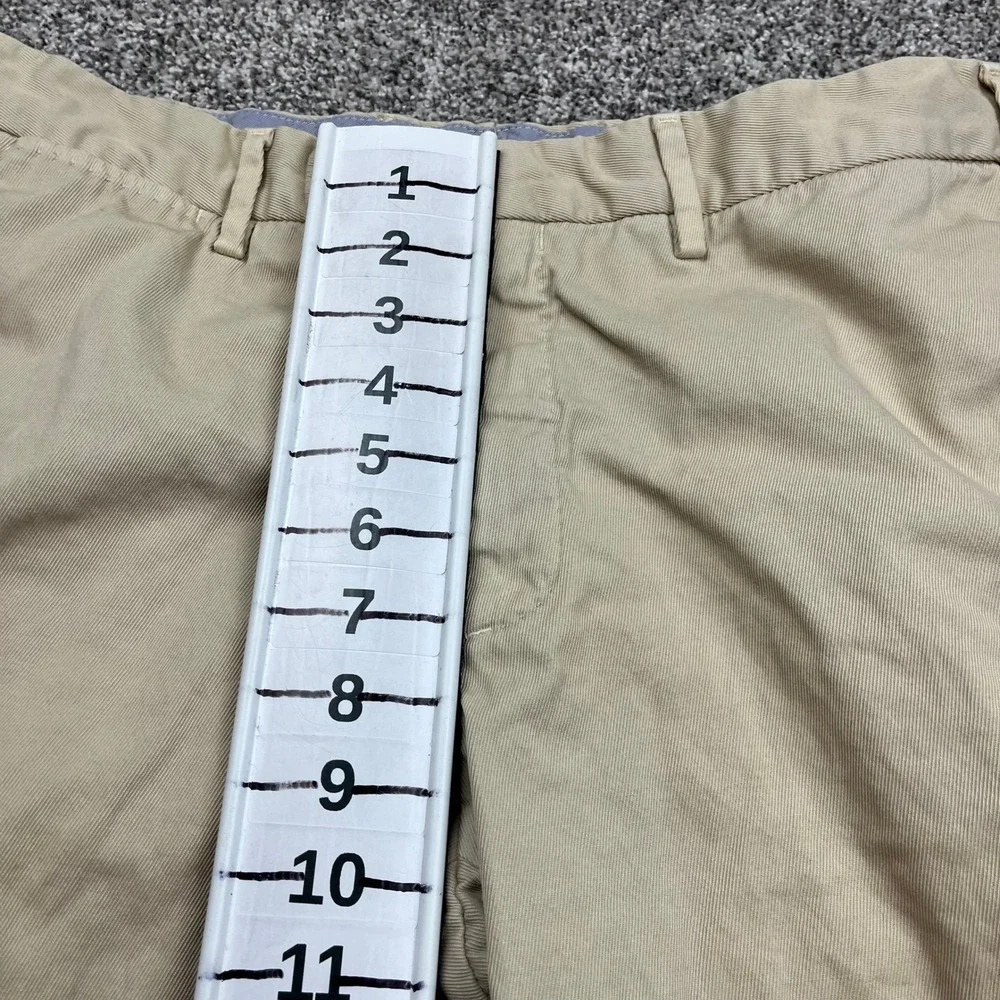 Sid Mashburn Trouser Mens 32X27  Khaki Garment Dyed Sport Twill Cotton cuffed